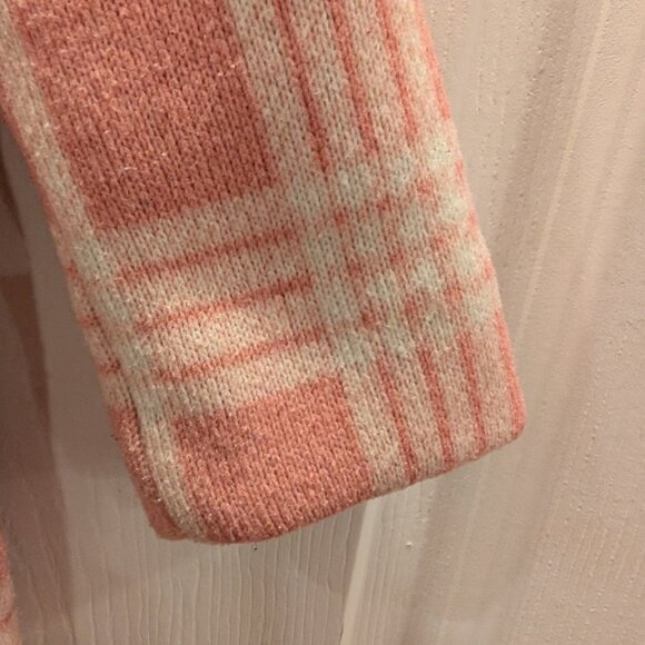 Girls toddler Old Navy pink plaid peacoat, size 4T - Picture 3 of 7